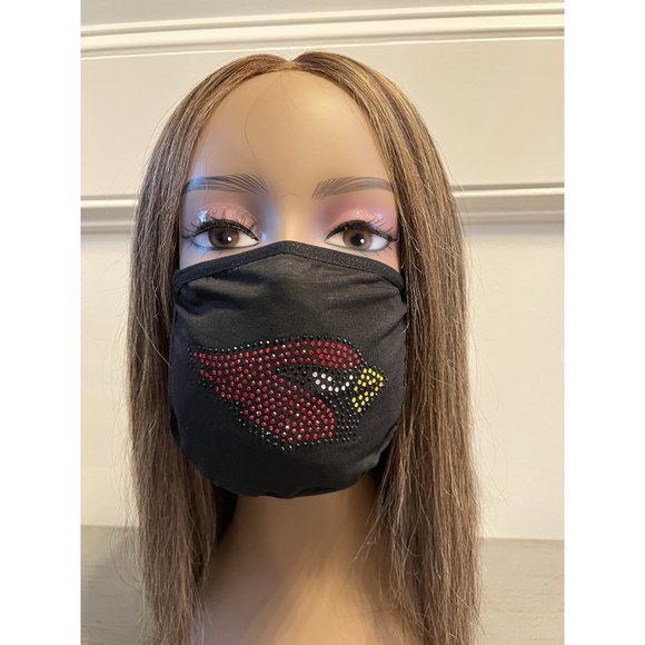 Arizona Cardinals Bling Rhinestone Face Mask - Picture 8 of 11
